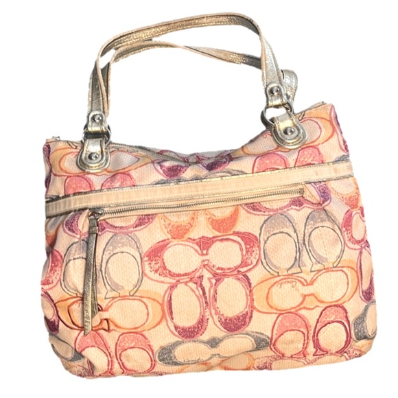 Coach Signature Dream Scribble C Glam Tote - Picture 1 of 11